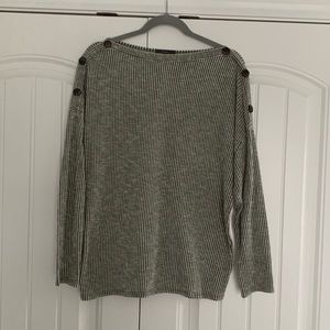 Lyft Large Green Striped Shirt